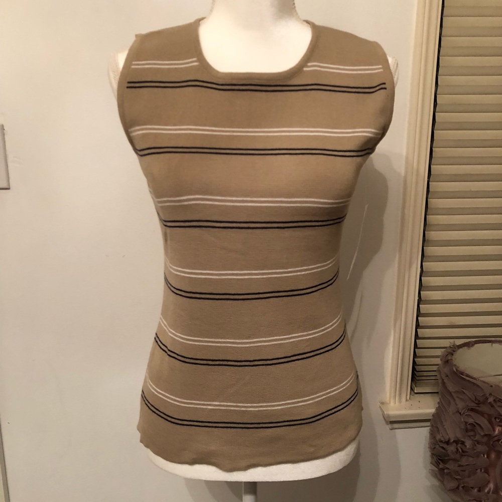 RAFAEL Knitted Sleeveless Striped Top